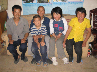 Gao Yujie mit ihrer Familie